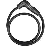 ABUS Cerradura de cable Tresor 6412C + soporte SCMU - Cerradura de combinación, ajustable individualmente - Cable de acero con revestimiento de plástico - Nivel de seguridad 4