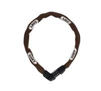 ABUS Cerradura de cadena Tresor 1385 - cerradura de combinación de acero templado - cadena cuadrada de 7 mm de grosor - nivel de seguridad 7 - 85 cm - marrón