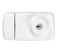 ABUS Cerrojo 7025 - Cerradura de Puerta con Doble Cilindro y 3 Llaves
