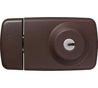 ABUS Cerrojo de Puerta 7025 - Cerradura de Sobreponer con Cilindro, Marrón
