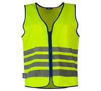 ABUS Chaleco de alta visibilidad Chaleco Lumino Reflex - chaleco de seguridad para una mejor visibilidad de día y de noche - para adultos - con cremallera - talla M