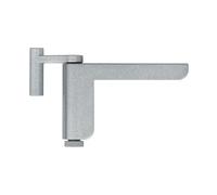 ABUS Cierrapuertas 2603 para puertas de interior ligeras - apto para puertas de habitación con apertura a izquierda y derecha según norma DIN - sin taladro, sin tornillos - plateado