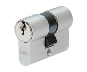ABUS Cilindro Corto TI11 ST 21/21 - Bombín para Puertas de Cristal y Metal | Cerradura independiente de perfil paracéntrico con 3 llaves. Cilindro niquelado resistente al ganzuado para entrada estrecha