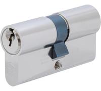 ABUS Cilindro de perfil Buffo 35/40 - cilindro de pitones, niquelado mate | Apto para interior y exterior, incluye 3 llaves - ideal para cerraduras de puerta, montaje sencillo