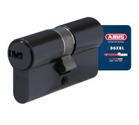 ABUS Cilindro de perfil D6XBL 35/40 con tarjeta de código y 5 llaves, color negro