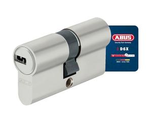 ABUS Cilindro de Perfil D6XNP - Cerradura Puerta Doble con 5 Llaves, 35/40 | Cilindro con funcion de emergencia y seguridad, tarjeta de codigo, llaves reversibles y proteccion contra manipulacion.