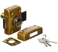 Abus Classik CLK CB 40 B C - Cerrojo con cilindro y botón (40 mm), color bronce