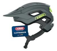 ABUS Casco MTB Cliffhanger – gran ventilación, sistema de correas TriVider – Gris