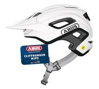 ABUS Cliffhanger MIPS - Casco de Bicicleta para senderos exigentes, con protección contra Impactos MIPS y Grandes Orificios de ventilación, para Hombre y Mujer, Color Blanco, Talla M