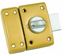 Abus CLK CB 50 B C Classik - Cerrojo con cilindro y botón (50 mm), color bronce