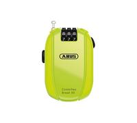 ABUS Combiflex candado de cable - candado para asegurar esquís, cascos, cochecitos y equipaje - Break 85 - 85 cm de largo - 1,5 mm de grosor - con código de combinación - amarillo neón