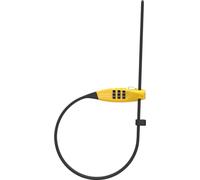 ABUS Combiflex TravelGuard candado de cable - candado para asegurar cascos, cochecitos, esquís y equipaje - cable de 45 cm de longitud - con código de combinación - amarillo