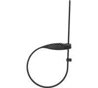 ABUS Combiflex TravelGuard candado de cable - candado para asegurar cascos, cochecitos, esquís y equipaje - 45 cm de longitud de cable - con código de combinación - negro