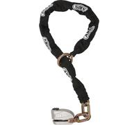 ABUS Combinación de candado y cadena Granit Detecto XPlus™ 8008/12KS120 - Candado de moto con función de alarma - Nivel de seguridad 20, negro