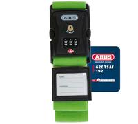 ABUS Correa para Maletas 620TSA - Cinta con Candado TSA y Código de 3 | Banda de equipaje ajustable de 192 cm con identificador de dirección, indicador de apertura roja y diseño en color verde
