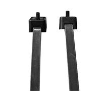 ABUS Correas tensoras Adaptador LH - para fijar candados de cuadro a la bicicleta - negro