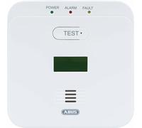 ABUS Detector de monóxido de carbono COWM510 – alarma 85 dB, sensor 10 años, LCD, blanco
