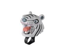 ABUS Crazy Safety Tiger Timbre Bicicleta Mixta Infantil, Color Blanco