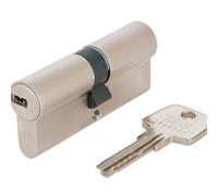 ABUS Cilindro de Perfil D6XNP - Cerradura Puerta Doble con 5 Llaves, 35/40 | Cilindro con funcion de emergencia y seguridad, tarjeta de codigo, llaves reversibles y proteccion contra manipulacion.