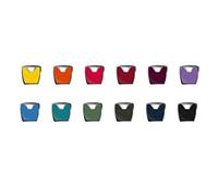 Abus Design - Clip para llave XP20S (tapa de color para cambiar), 12 colores diferentes, 1 Set, Rojo fresa., 1