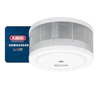 ABUS Minidetector de humos GRWM30600 con batería de 10 años - certificado Q-Label y DIN EN14604 - alarma de 85 dB - para salones, caravanas y autocaravanas - blanco