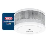 ABUS Minidetector de humos GRWM30600 con batería de 10 años - certificado Q-Label y DIN EN14604 - alarma de 85 dB - para salones, caravanas y autocaravanas - blanco
