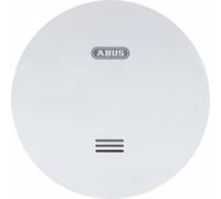 ABUS Detector de humo plano RWM160 - con batería de 10 años - Etiqueta Q y DIN EN 14604 - Parpadeo reducido por la noche - Blanco