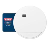 ABUS Detector de humo RWM90 - con batería reemplazable de 5 años - Certificado DIN EN14604 - adecuado para viviendas - 85 dB volumen de alarma - blanco