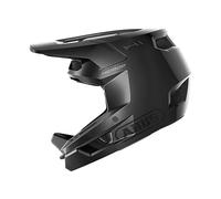 ABUS Downhill Helmet HiDrop - Casco integral certificado ASTM con carcasa exterior ABS para MTB: descenso, enduro y bike park - para adultos y adolescentes - negro, talla S