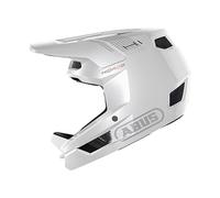 ABUS Downhill Helmet HiDrop - Casco integral certificado ASTM con carcasa exterior ABS para MTB: descenso, enduro y bike park - para adultos y adolescentes - blanco, talla M