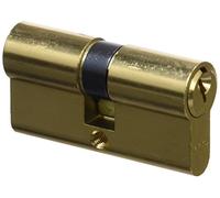 Abus E45 MM 30/30 - Eurocilindro con llave de serreta latón mate