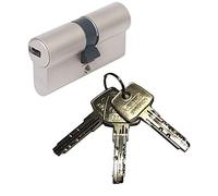 Abus EC550 - Bombín cilíndrico de doble embrague (50 x 60 mm, incluye 3 llaves)