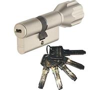 ABUS EC550 - Bombín cilíndrico para puerta (largo 35/35 mm, incluye 5 llaves)