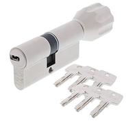 ABUS EC550 - Bombín cilíndrico para puerta (largo 40/40 mm, incluye 6 llaves)