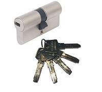 Abus EC550 Perfil Cilindro Doble Longitud 30/60mm con 5 Llaves (Cilíndricas Longitud Total 90mm)
