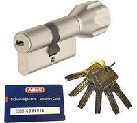Abus ec660eck660Cylindre à bouton Cylindre Longueur (A/B) Z40/K40(C = 80mm) avec 6clés, avec carte de sécurité