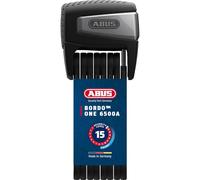 ABUS Antirrobo plegable BORDO One™ 6500A - Antirrobo inteligente para bicicletas con alarma - apertura sin llave mediante smartphone y smartwatch - incl. soporte - nivel de seguridad 15