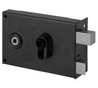 Abus fe9762107 a sa H CE D - Cerradura de sobreponer con asa/horizontal con cierre con llave para apertura exterior derecha 80 x 140
