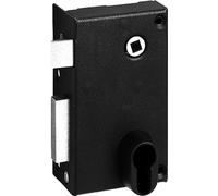 Abus FE9814202A SA V CE G Cerradura de pared con asa o cierre vertical con llave para apertura exterior izquierda 70 x 120 mm, negra