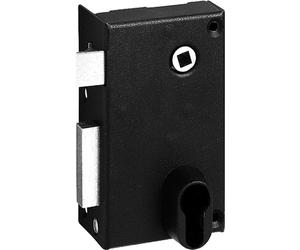 Abus FE9814202A SA V CE G Cerradura de pared con asa o cierre vertical con llave para apertura exterior izquierda 70 x 120 mm, negra