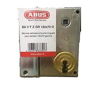 Abus FF0960122A SA V F Z GR D - Cerradura de aplicar, con asa, vertical, cierre de llave, para apertura exterior derecha, 120 x 70 cm