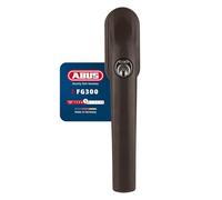 Abus FG 300 - Mango de ventana (con cierre AL0145), color marrón | Bloqueo infantil para ventanas de aluminio, madera y plástico, pasador cuadrado ajustable, 1 llave para múltiples cerraduras