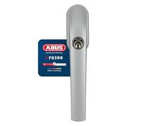 Abus FG300 S AL0145 37386 - Manija para ventana, color plateado | Bloqueo para niños para ventanas de plástico, aluminio y madera, pasador cuadrado de 32 a 44 mm, distancia entre tornillos de