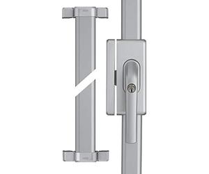 ABUS FOS650 AL0125 - Cerradura de ventana adicional con cilindro de presión con llave igual - Nivel de seguridad ABUS 10-73017 - Plata