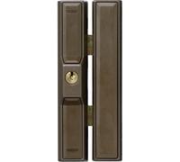 ABUS Seguro adicional para ventanas FTS88 - Cerradura para ventana con dos pasadores de acero - Cierre Distinto - Nivel de Seguridad ABUS 9-35231 - Marrón