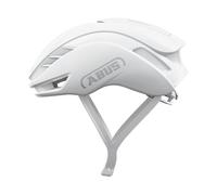 ABUS Casco de ciclismo de carretera GameChanger 2.0, Casco aerodinámico de alto rendimiento con aerodinámica y ventilación optimizadas, para hombres y mujeres, talla M, Pure White