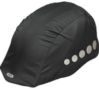 ABUS Gorro de lluvia para cascos - cubierta de lluvia con reflectores decorativos y correa elástica - repelente al agua - negro