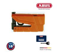 ABUS Granit Detecto Xplus 8077 2.0 Arancione Bloqueo de Disco Alarma Coche Moto