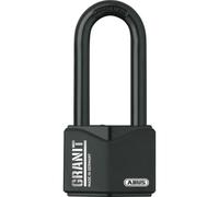 Abus Granit Plus 12088 Candado De Acero Templado Con Arco Largo 75 Mm, Nivel 6, Recubrimiento Negro, Exterior, Certific. Din En 12320