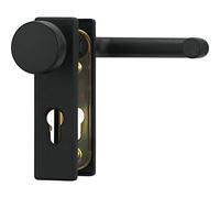 ABUS Herraje KFG 21526 Cortafuegos - Juego de Manilla y Pomo, Negro